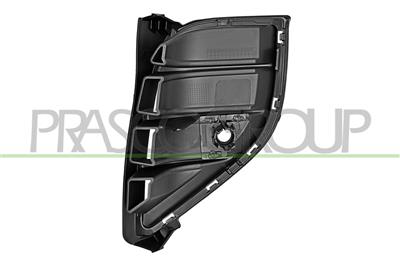 BUMPER GRILLE LEFT-BLACK-WITH PDC HOLE+SENSOR HOLDER