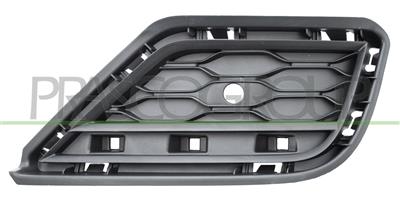 GRILLE GAUCHE DE PARE-CHOCS ARRIERE NOIRE AVEC TROUS RADAR+SUPPORT CAPTEURS