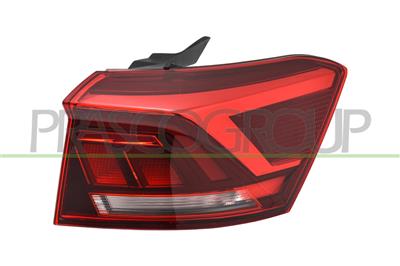 TAIL LAMP RIGHT-OUTER-WITH BULB HOLDER-RED-A.L. TYPE