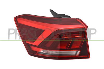 TAIL LAMP LEFT-OUTER-WITH BULB HOLDER-RED-A.L. TYPE