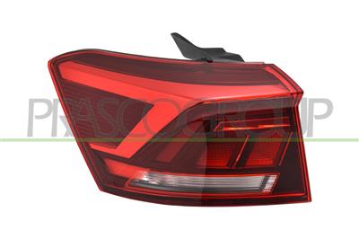 TAIL LAMP LEFT-OUTER-WITH BULB HOLDER-BLACK-A.L. TYPE