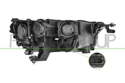 OPTICA IZQUIERDA H7+H7-ELECTRICA-CON MOTOR-MONTAJE VALEO