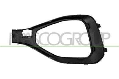 MOLDURA DERECHA PARACHOQUES DELANTERO-NEGRA-BRILLANTE