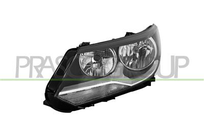 PROIETTORE SINISTRO H7+H15-ELETTRICO-CON MOTORE-CON LUCE DIURNA