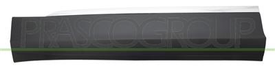 FRONT LEFT DOOR MOLDING-BLACK-TEXTURED FINISH-WITH CHROME PROFILE HOLES-WITH BI-ADHESIVE