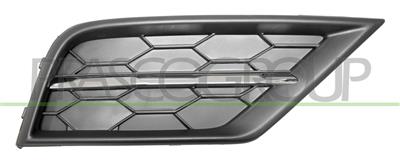 FRONT BUMPER GRILLE RIGHT-UPPER-WITH CHROME MOLDING