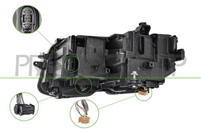 HEADLAMP RIGHT-ELECTRIC-WITH MOTOR-LED