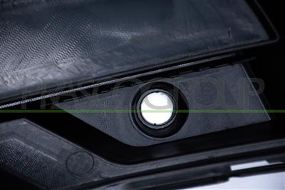 GRILLE SUPERIEURE DROITE DE PARE-CHOCS AVANT NOIR-BRILLANTE AVEC TROU RADAR+SUPPORT CAPTEUR