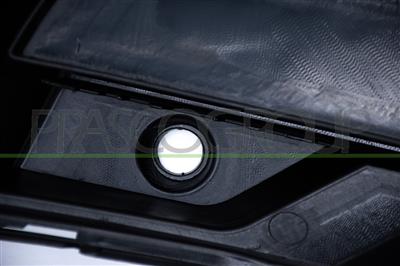 GRILLE SUPERIEURE GAUCHE DE PARE-CHOCS AVANT NOIR-BRILLANTE AVEC TROU RADAR+SUPPORT CAPTEUR