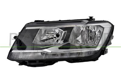 PROIETTORE SINISTRO H7+H7-ELETTRICO-CON MOTORE-CON LUCE DIURNA-LED