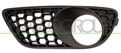 BUMPER GRILLE LEFT-BLACK-TEXTURED FINISH-WITH FOG LAMP HOLE MOD. R50