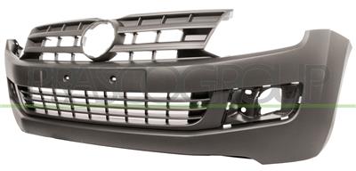 FRONT BUMPER-GRAY-WITH GRILLE