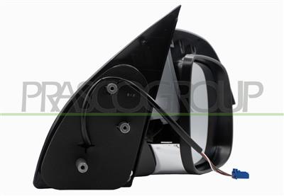 ESPEJO DERECHO ELECTRICO-TERMICO-IMPRIMADO-CON CARCASA CROMADA-CONVEXO/CROMADO