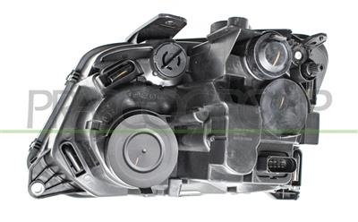 HEADLAMP RIGHT H7+H1-ELECTRIC-WITH MOTOR-BLACK (VALEO TYPE)