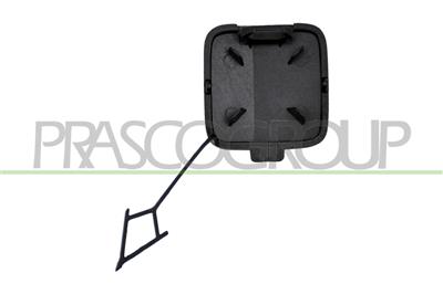 REAR BUMPER TOW HOOK COVER-BLACK-TEXTURED FINISH