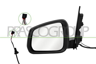 RETROVISORE SINISTRO-ELETTRICO-NERO-TERMICO-CHIUDIBILE-CONVESSO-7 PINS