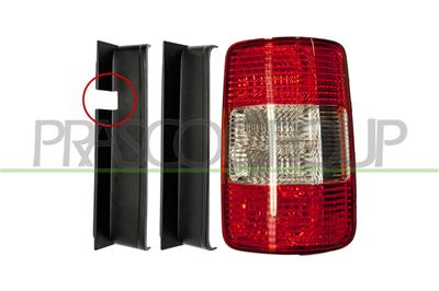 TAIL LAMP RIGHT-WITHOUT BULB HOLDER-WITH SUPPORTS FOR MOD. TAIL GATE AND 2 DOOR