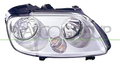 OPTICA DERECHA H1+H7 ELECTRICA-CON MOTOR-CROMADA MOD. STANDARD