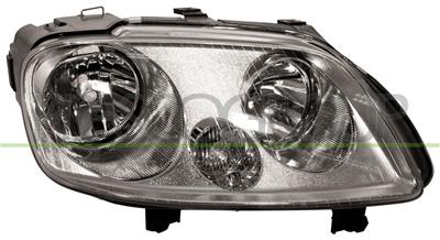 HEADLAMP RIGHT H1+H7 ELECTRIC-WITHOUT MOTOR-CHROME