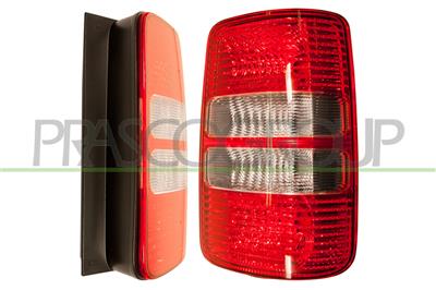 TAIL LAMP RIGHT-WITHOUT BULB HOLDER-RED/CLEAR MOD. 1 DOOR