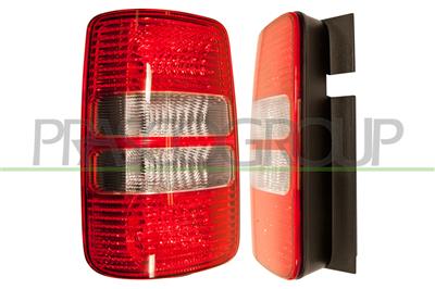 TAIL LAMP LEFT-WITHOUT BULB HOLDER-RED/CLEAR MOD. 2 DOOR