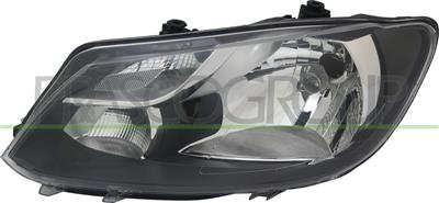 HEADLAMP LEFT H4 ELECTRIC-WITH MOTOR-CHROME RIM (HELLA TYPE)