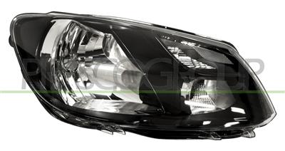 HEADLAMP RIGHT H4 ELECTRIC-WITH MOTOR-BLACK