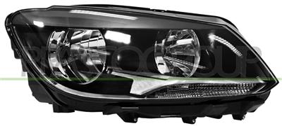 HEADLAMP RIGHT H7+H15 ELECTRIC-WITH MOTOR