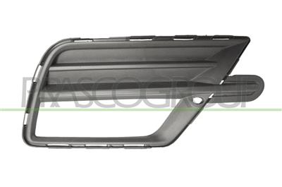 BUMPER GRILLE RIGHT-BLACK-WITH FOG LAMP HOLE