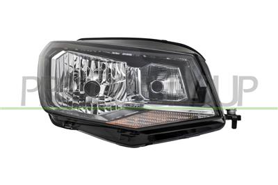 HEADLAMP RIGHT H4 ELECTRIC-WITH MOTOR-BLACK