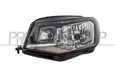 HEADLAMP LEFT H4 ELECTRIC-WITH MOTOR-BLACK