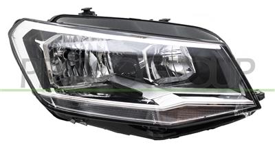 HEADLAMP RIGHT H7+H21 ELECTRIC-WITH MOTOR-BLACK