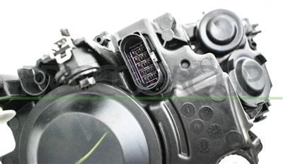 HEADLAMP RIGHT H7+H21 ELECTRIC-WITH MOTOR-BLACK