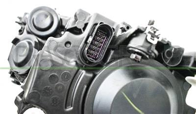 HEADLAMP LEFT H7+H21-ELECTRIC-WITH MOTOR-BLACK