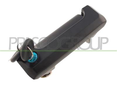 REAR DOOR HANDLE RIGHT-OUTER-SMOOTH-BLACK-WITH KEY HOLE