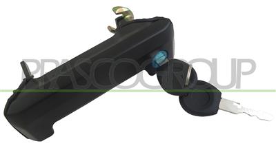 REAR DOOR HANDLE RIGHT-OUTER-SMOOTH-BLACK-WITH KEY