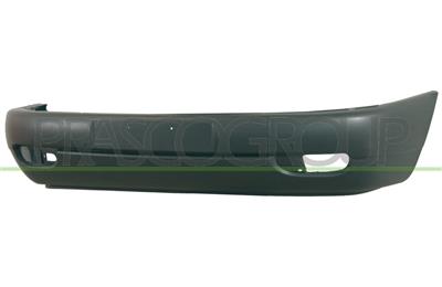 FRONT BUMPER-BLACK-WITH SHORT UPPER PART-WITH FOG LAMP HOLES