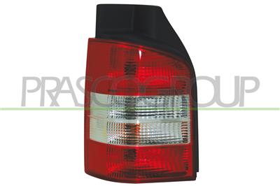 FEU D'AILE ARRIERE DROIT SANS PORTE LAMPE BLANC/ROUGE MOD. 2 PORTES-FOND NOIR