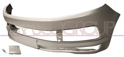 FRONT BUMPER-PRIMED-WITH TOW HOOK COVER-WITH CUTTING MARKS HEADLAMP WASHERS
