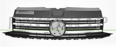 GRILLE CALANDRE COMPLETE NOIRE-AVEC CADRE ET MOULURE