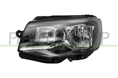 OPTICA IZQUIERDA H4-ELECTRICA-CON MOTOR-NEGRA-MONTAJE VALEO