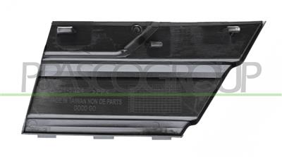 FRONT TOW HOOK COVER-BLACK-TEXTURED FINISH