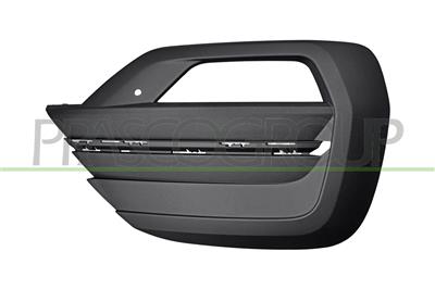 FRONT BUMPER RIGHT-GRILLE BLACK-TEXTURED FINISH-WITH CUTTING MARKS FOR PDC AND PARK ASSIST