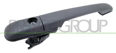 FRONT DOOR HANDLE RIGHT/LEFT-OUTER+BACK DOOR BLACK-WITH KEY HOLE