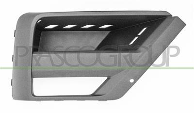 BUMPER GRILLE RIGHT-BLACK-WITH FOG LAMP HOLE