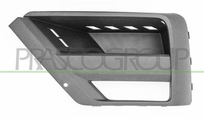 BUMPER GRILLE LEFT-BLACK-WITH FOG LAMP HOLES