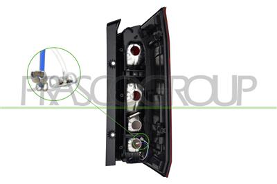 FANALE POSTERIORE SINISTRO-SENZA PORTA-LAMPADA-LED