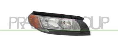 HEADLAMP RIGHT H7+H9 ELECTRIC-WITHOUT MOTOR-BLACK