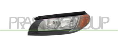 HEADLAMP LEFT H7+H9 ELECTRIC-WITHOUT MOTOR-BLACK