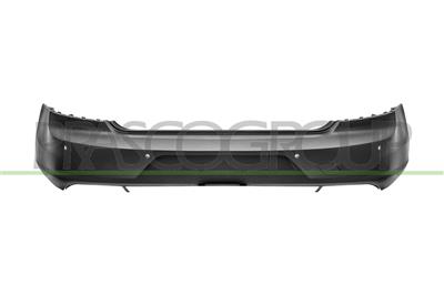 FRONT BUMPER-PRIMED-WITH PDC HOLES+SENSOR HOLDERS-WITH TOW HOOK COVER-WITH BLIND CORNER VISUAL SUPPORT BRACKETS MOD. 4 DOOR